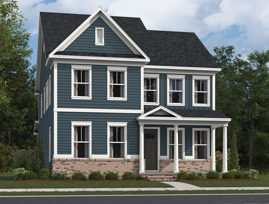 Exterior of one of the Lennar Homes Single-Family home offerings at Greenleigh