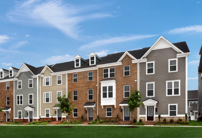 New luxury townhomes by Ryan Homes at Greenleigh in Baltimore County