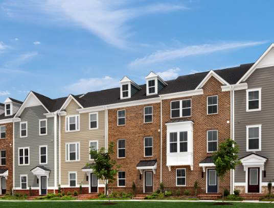 Luxury townhomes by Ryan Homes at Greenleigh in Baltimore County