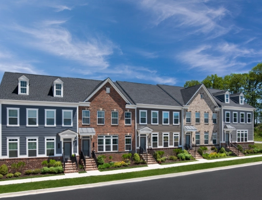 New luxury townhomes in Baltimore County by NVHomes at Greenleigh